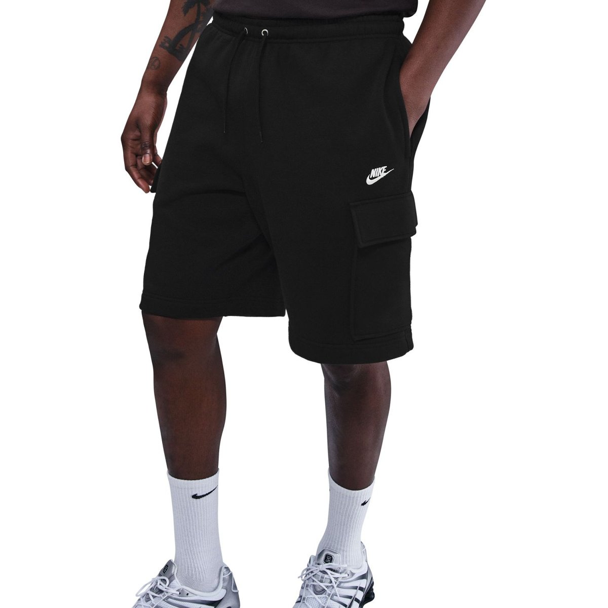 Nike Club BB Cargo Shorts Herren – BLACK/BLACK/WHITE