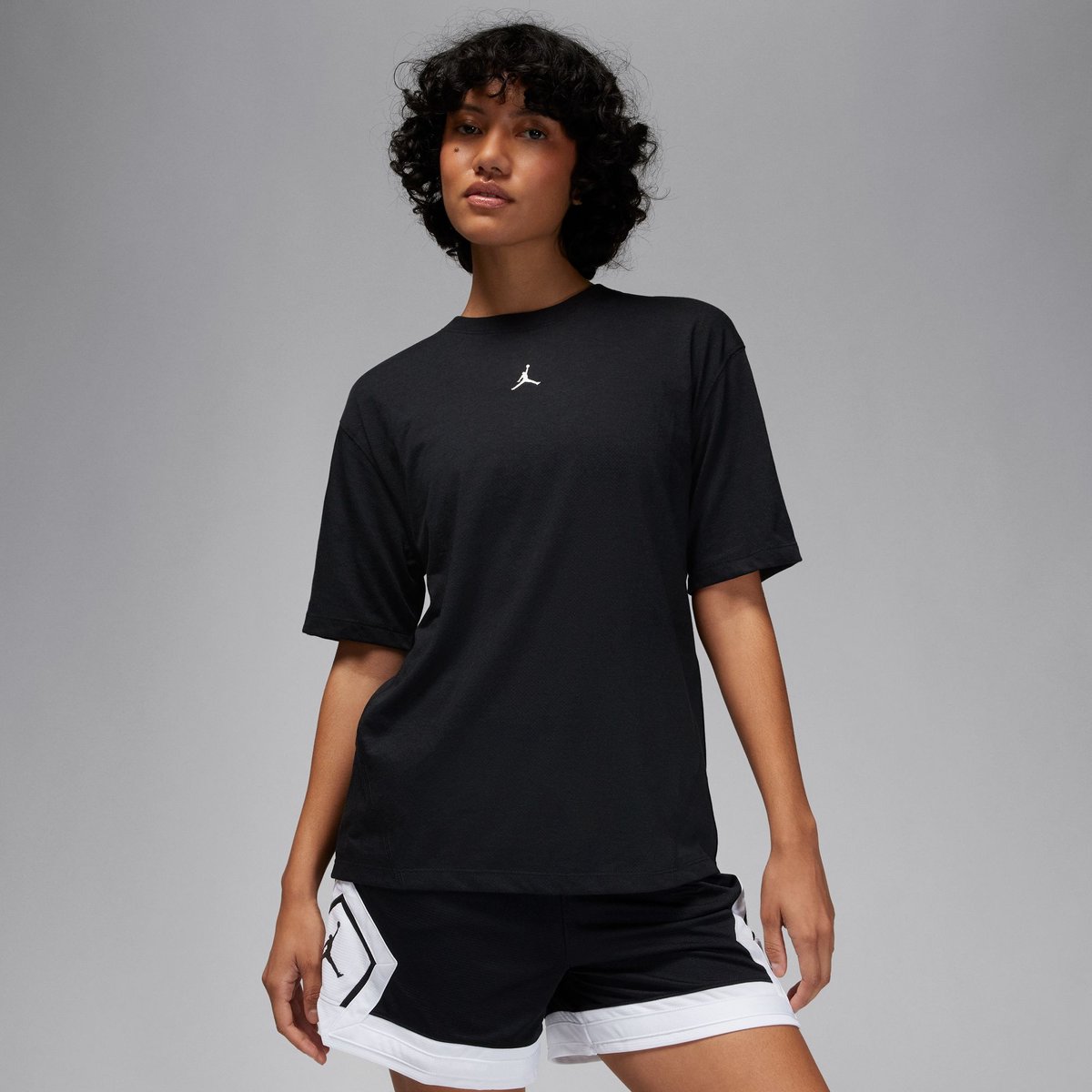 Nike Jordan SPT Diamond Kurzarm Shirt Damen – BLACK
