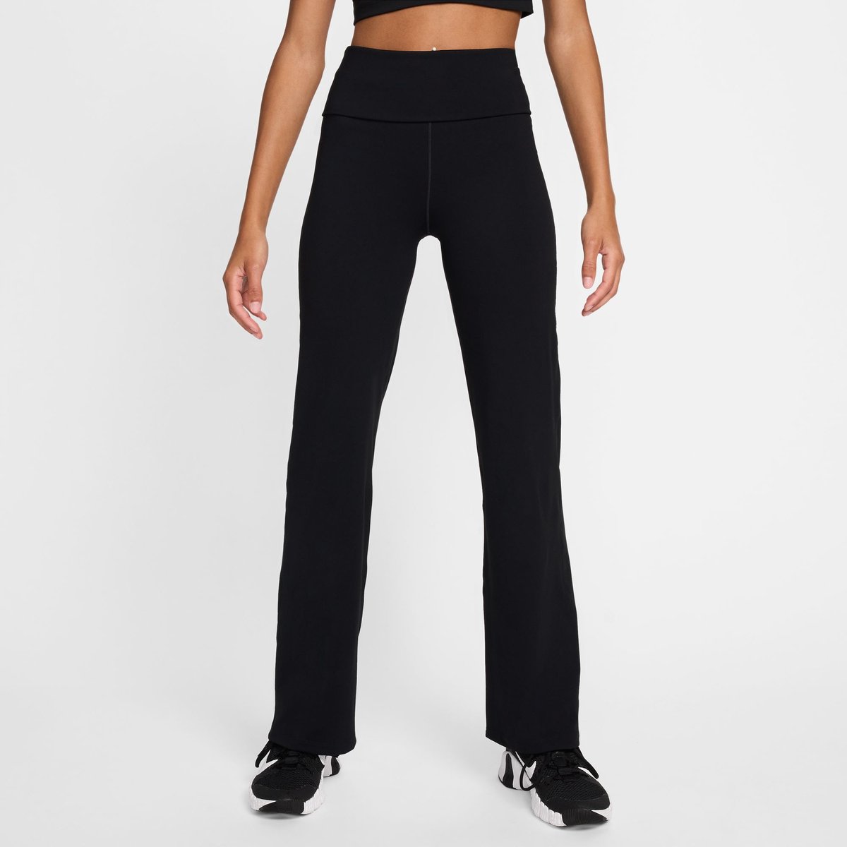 Nike Dri-FIT One HR FLDOVR Sporthose Damen – BLACK