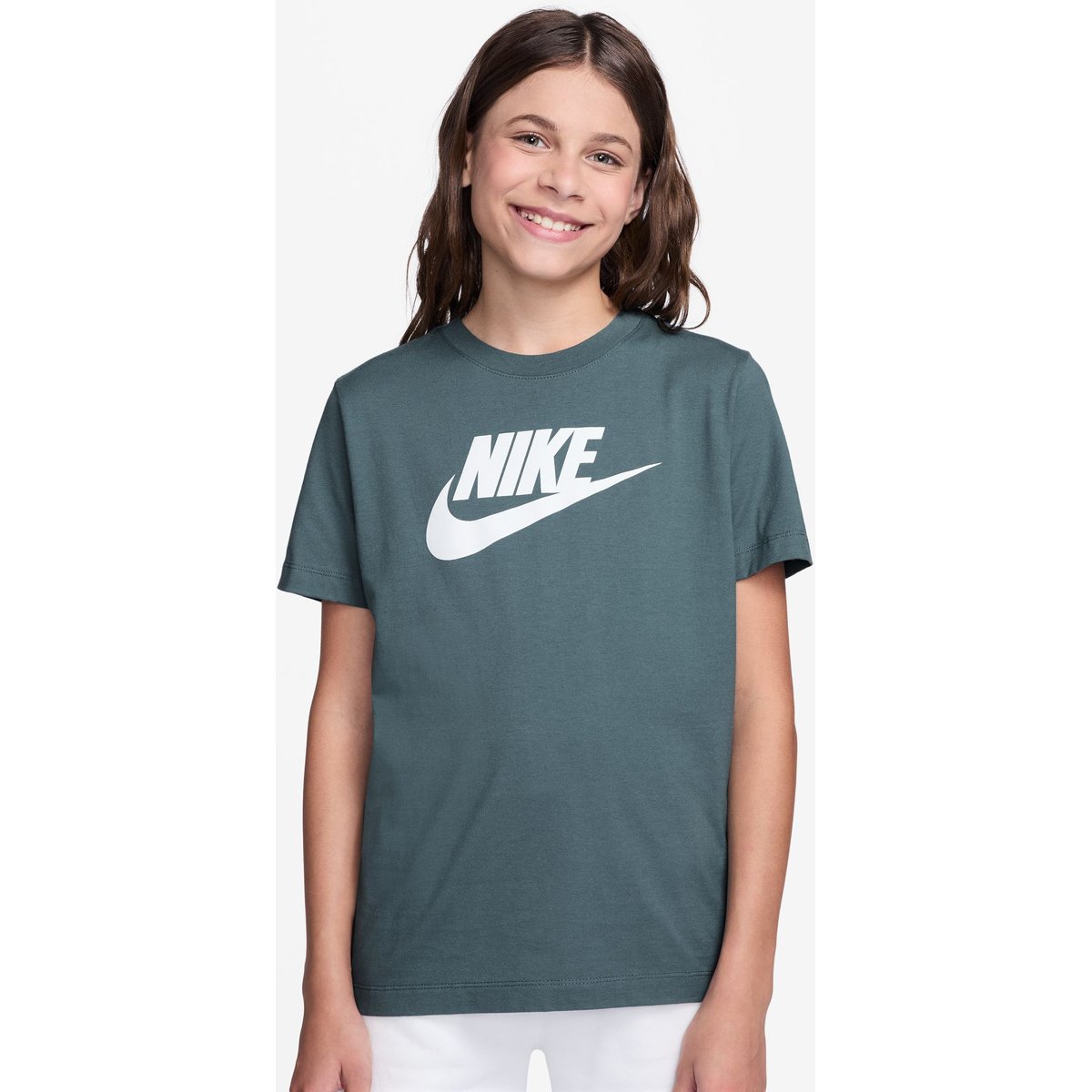 Nike Sportswear Futura HBR T-Shirt Kinder – MINERAL SLATE