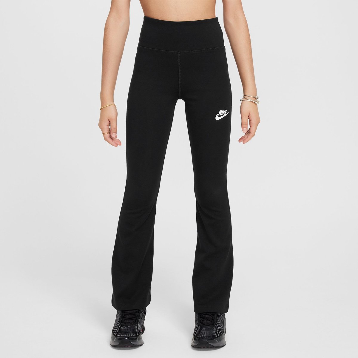 Nike Sportswear Classic HR Flare Tight LBR Kinder – BLACK/WHITE