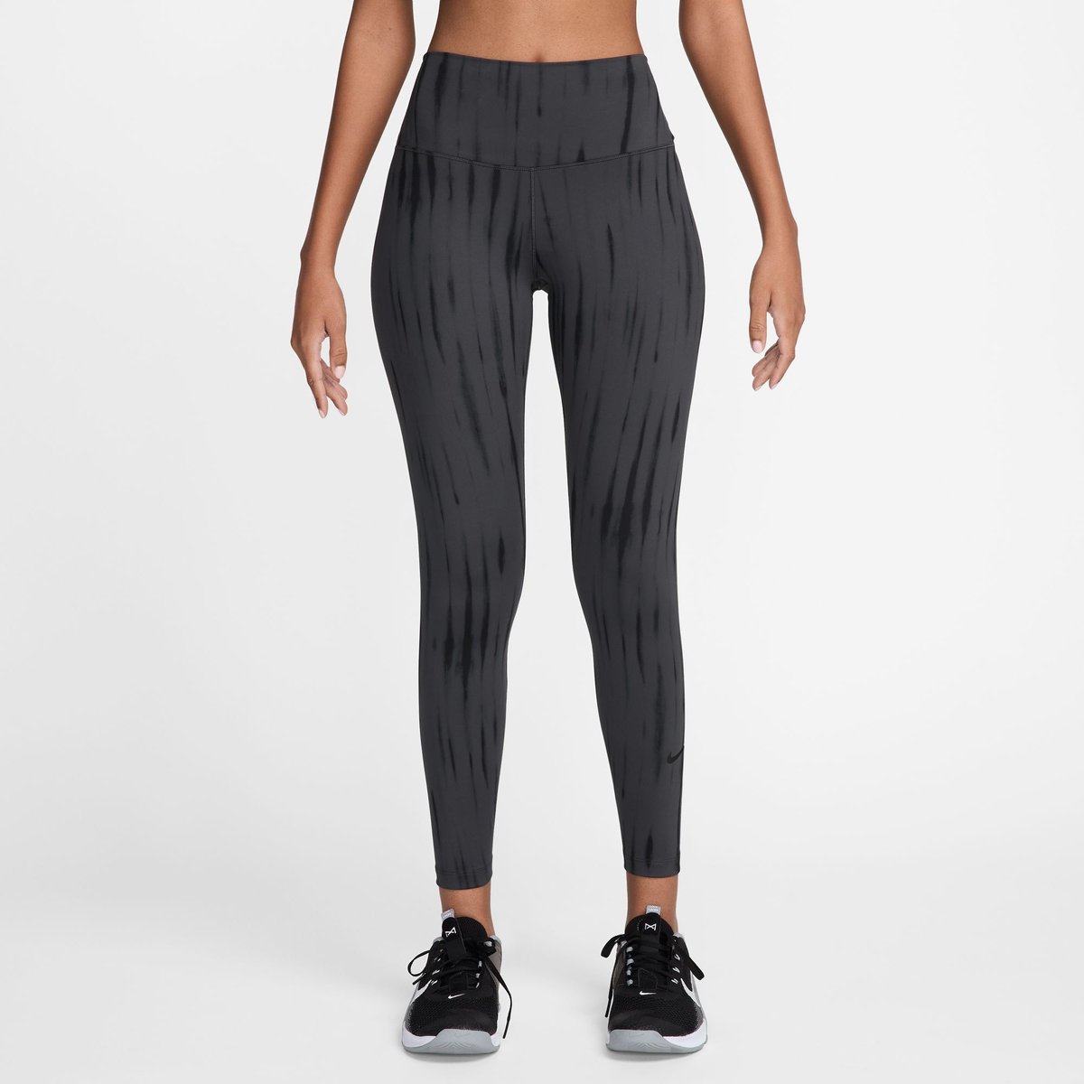 Nike One Dri-FIT HR 7/8 Tight AOP1 Damen – ANTHRACITE/BLACK