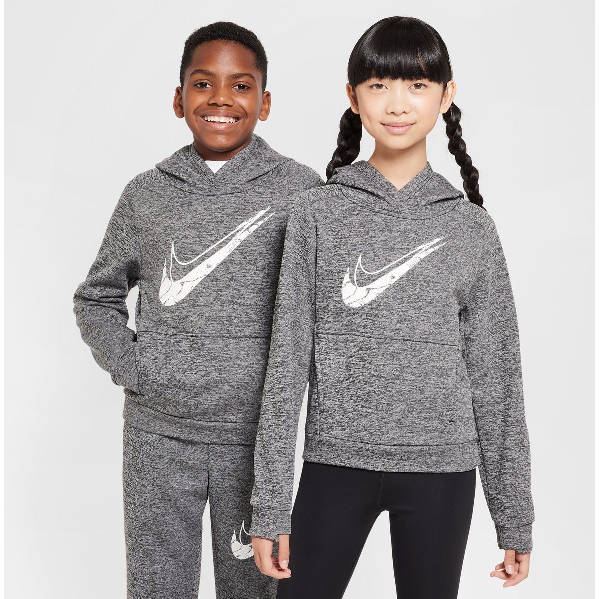 Nike Kapuzensweat Multi Stain Repel – BLACK/LT SMOKE GREY/HTR/WHITE
