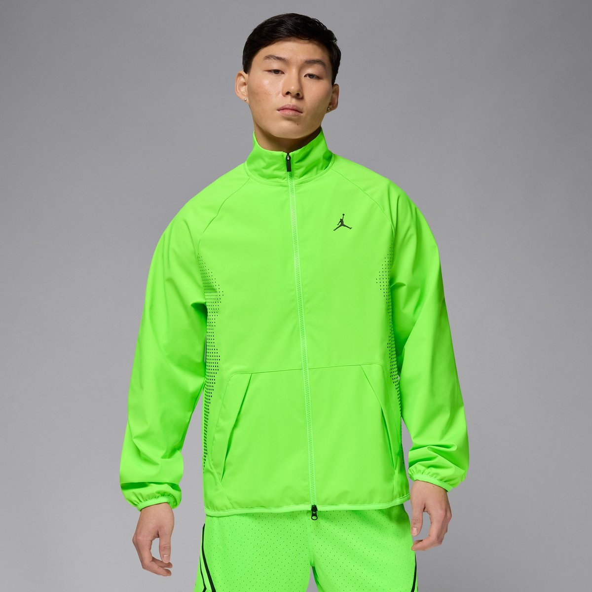 Nike M J SPRT JAM WARM UP JACKET – ELECTRIC GREEN/BLACK