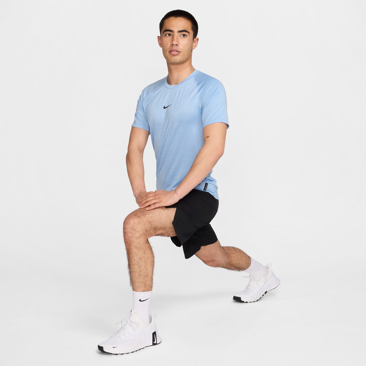 Nike Shirt Pro Breathe – PSYCHIC BLUE/BLACK