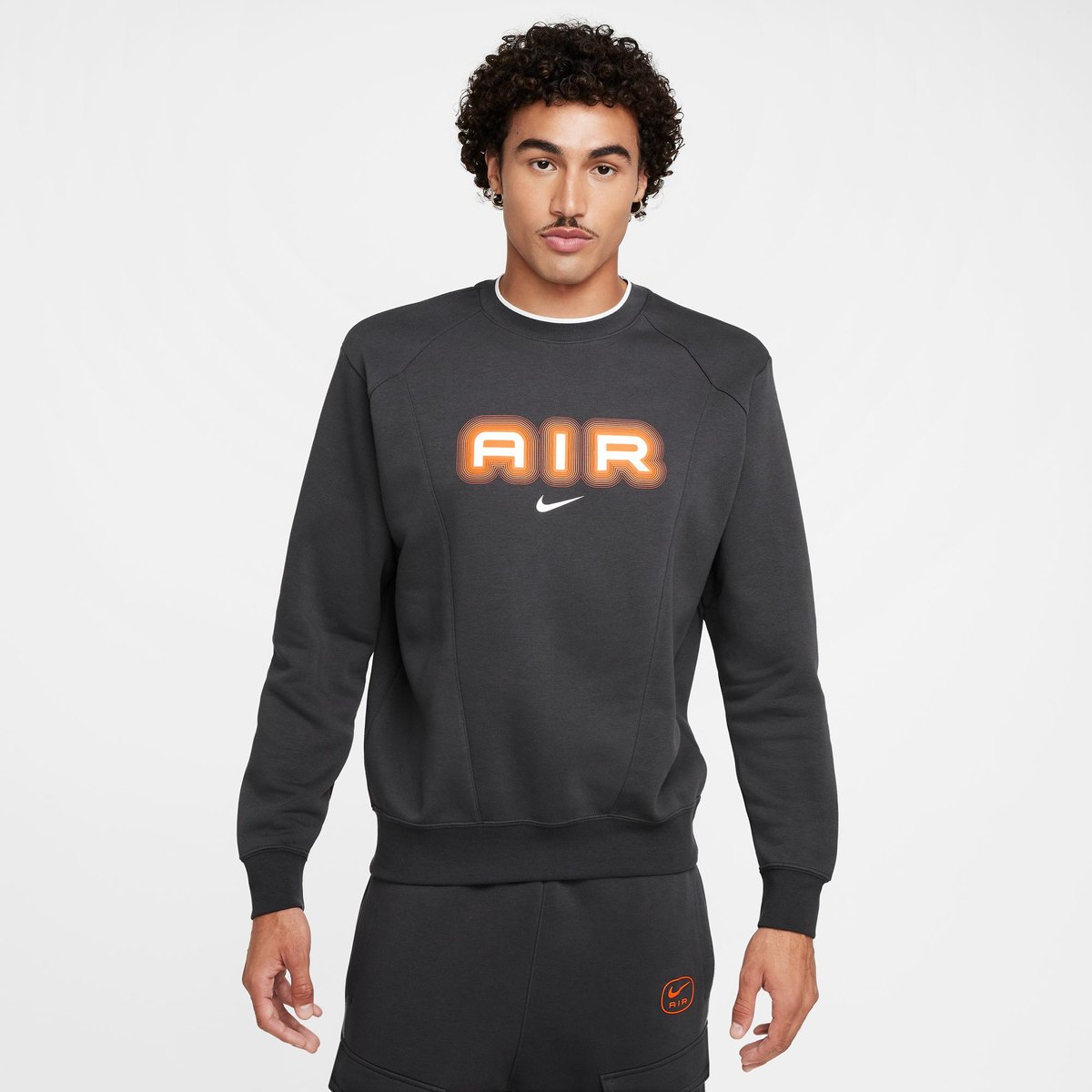 Nike Shirt Air – ANTHRACITE/SAFETY ORANGE
