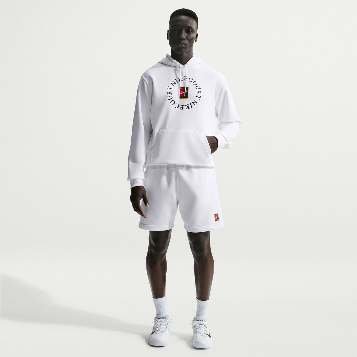 Nike Shirt Court Heritage – WHITE/BLACK