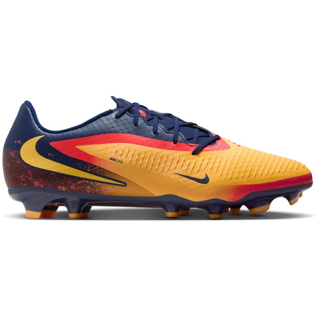 Nike Phantom 6 Low Academy Fußballschuh FG/MG EH – LASER ORANGE/LEMON VENOM-BLUE VOID