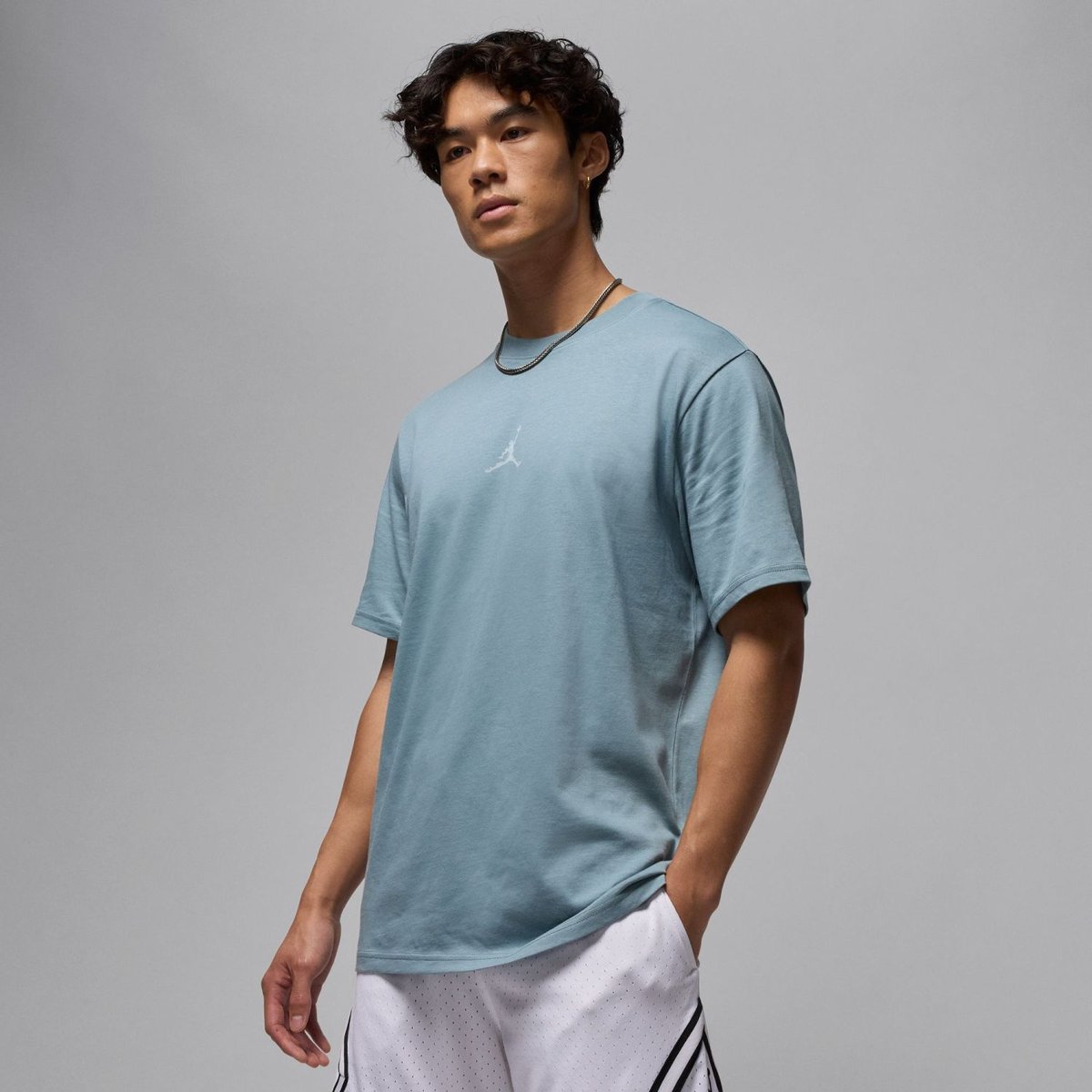 Nike J Dri-FIT SPRT JDN Crew Kurzarm Fantrikot Herren – AVIATOR GREY/LIGHT SI