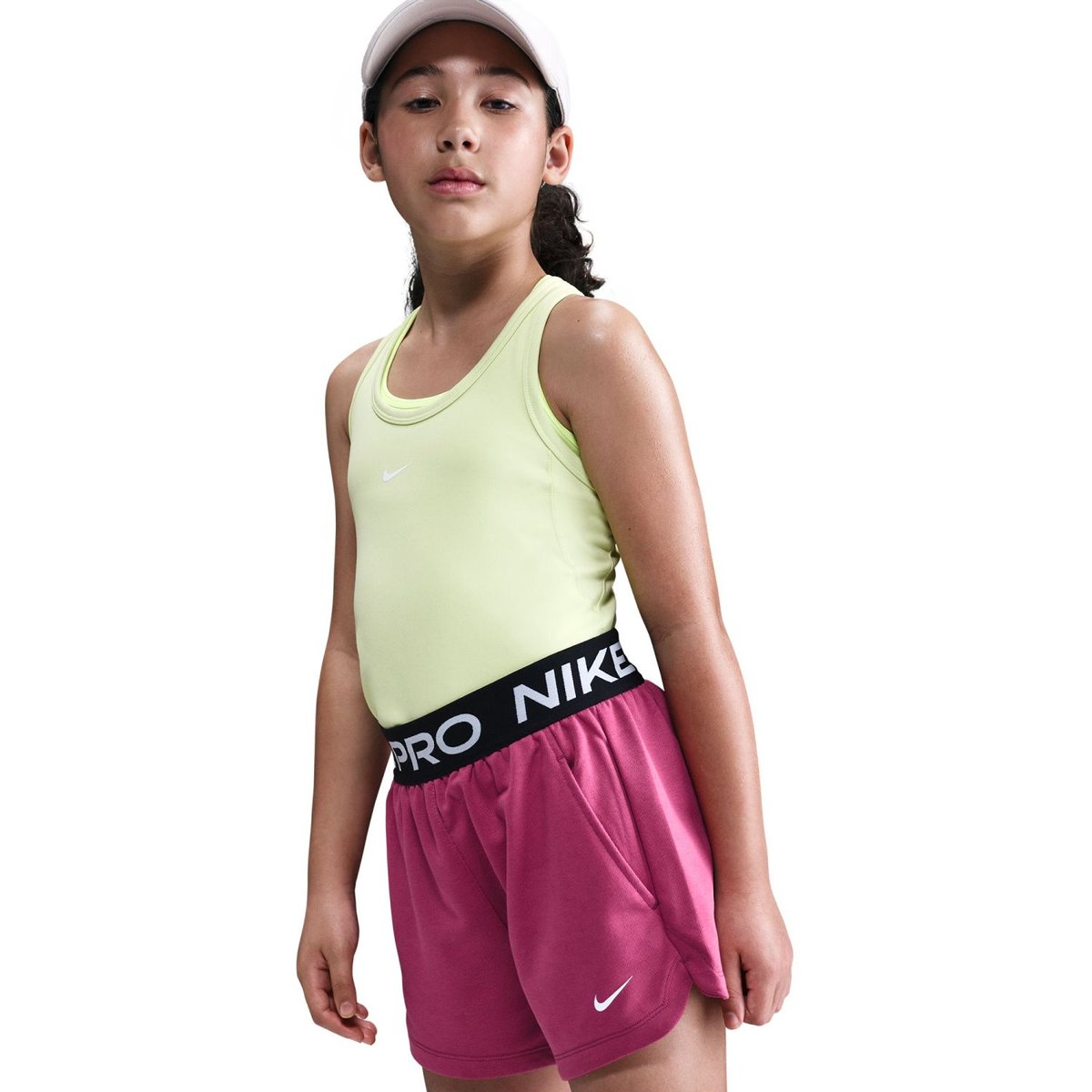 Nike Shorts Pro Fleece – SWEET BEET/SWEET BEET/BLACK/WHITE