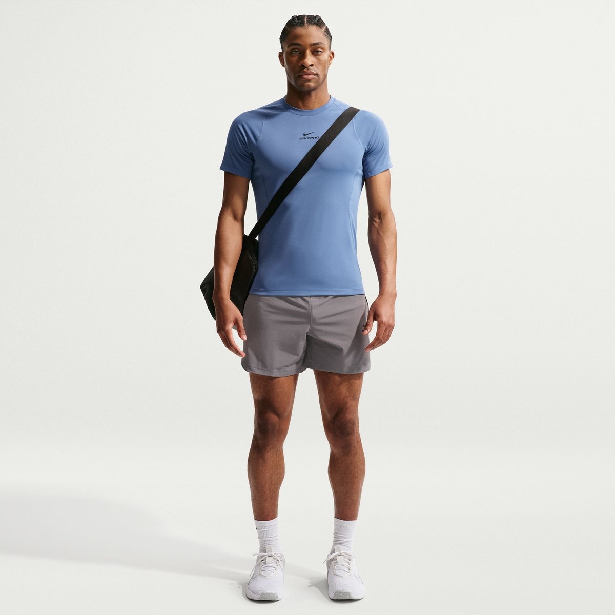 Nike Pro Dri-FIT NPT Kurzarm Shirt Herren – INDIGO STORM/BLACK