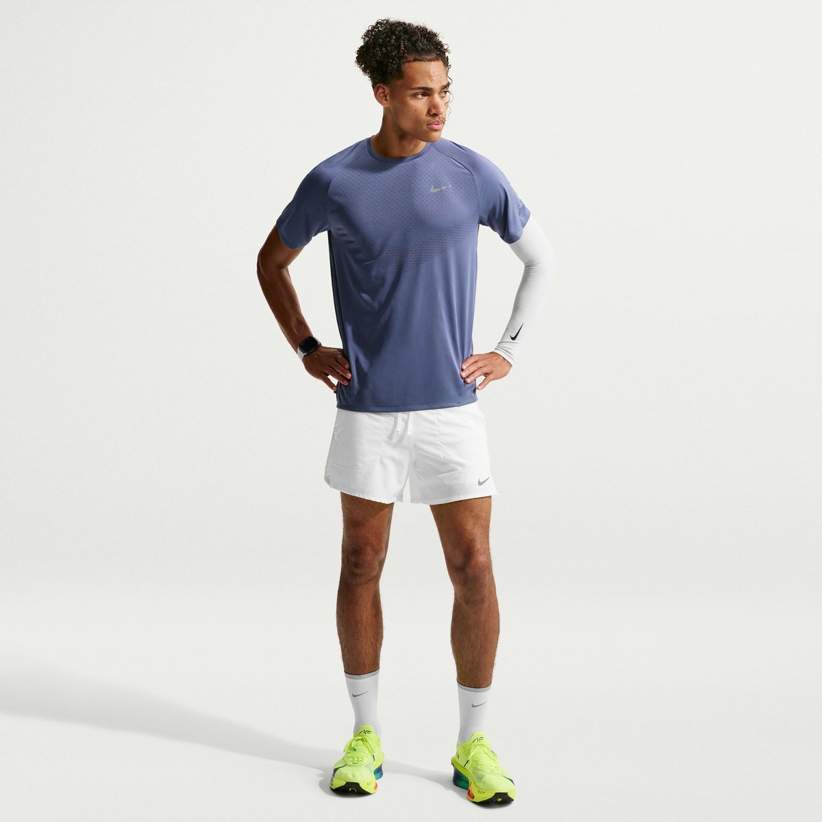 Nike Dri-FIT ADV Stride Kurzarm Laufshirt Herren – DIFFUSED BLUE/REFLECT