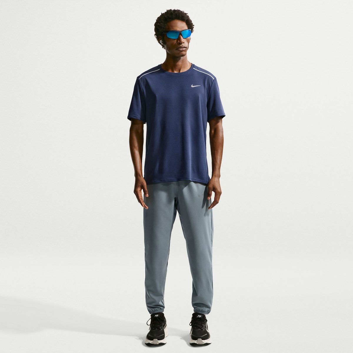 Nike T-Shirt Miler – MIDNIGHT NAVY/REFLECT
