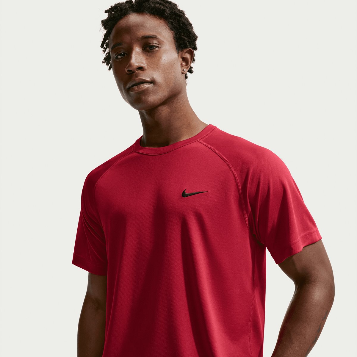Nike Dri-FIT Flex Kurzarm T-Shirt Herren – TOUGH RED/BLACK