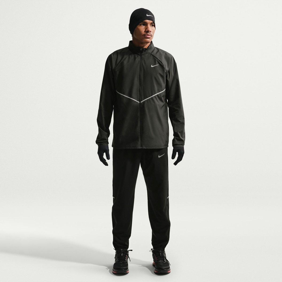 Nike Jacke Miler – BLACK/BLACK/REFLECTIVE SILV