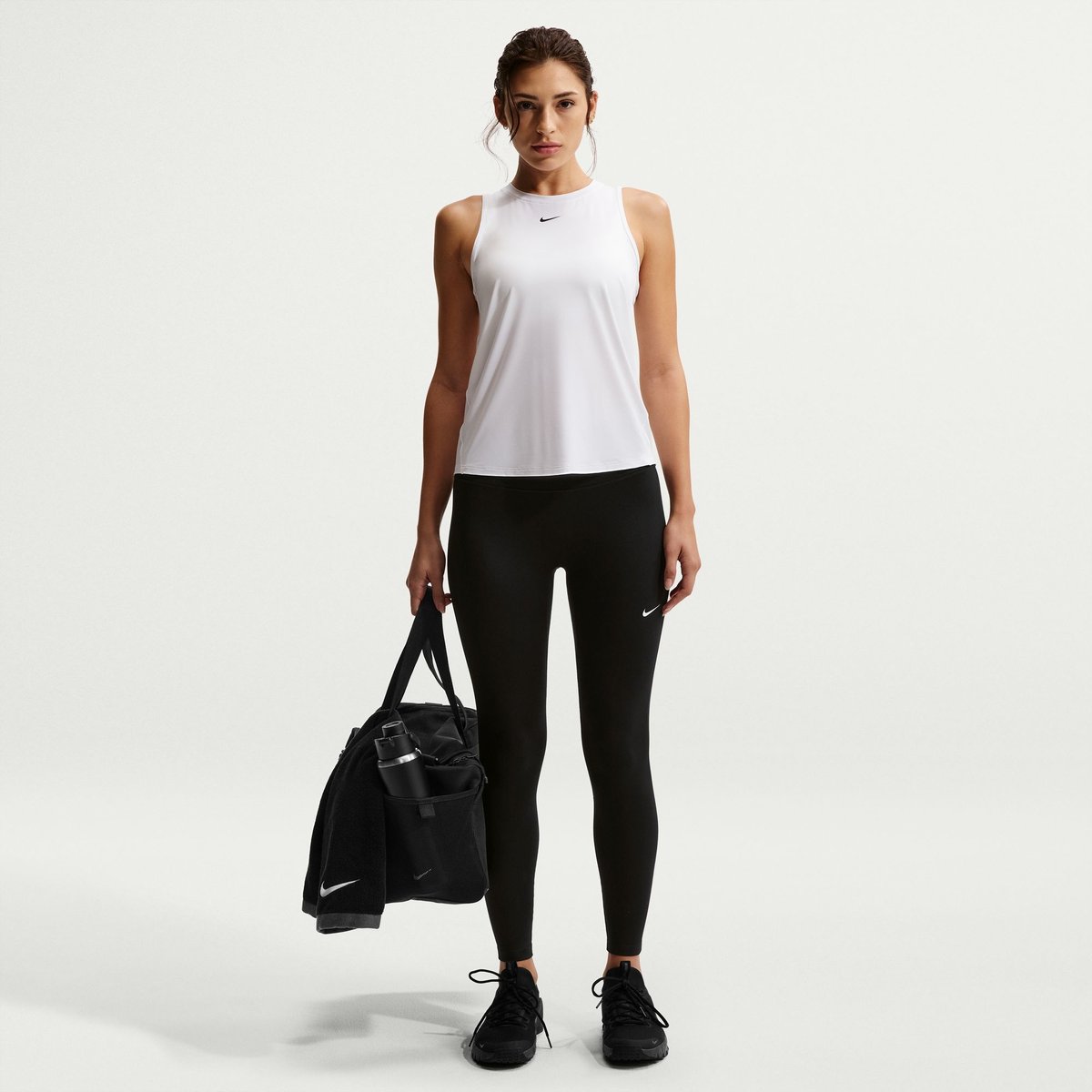 Nike Dri-FIT One HR 7/8 Tight USEAM Sporthose Damen – BLACK/WHITE
