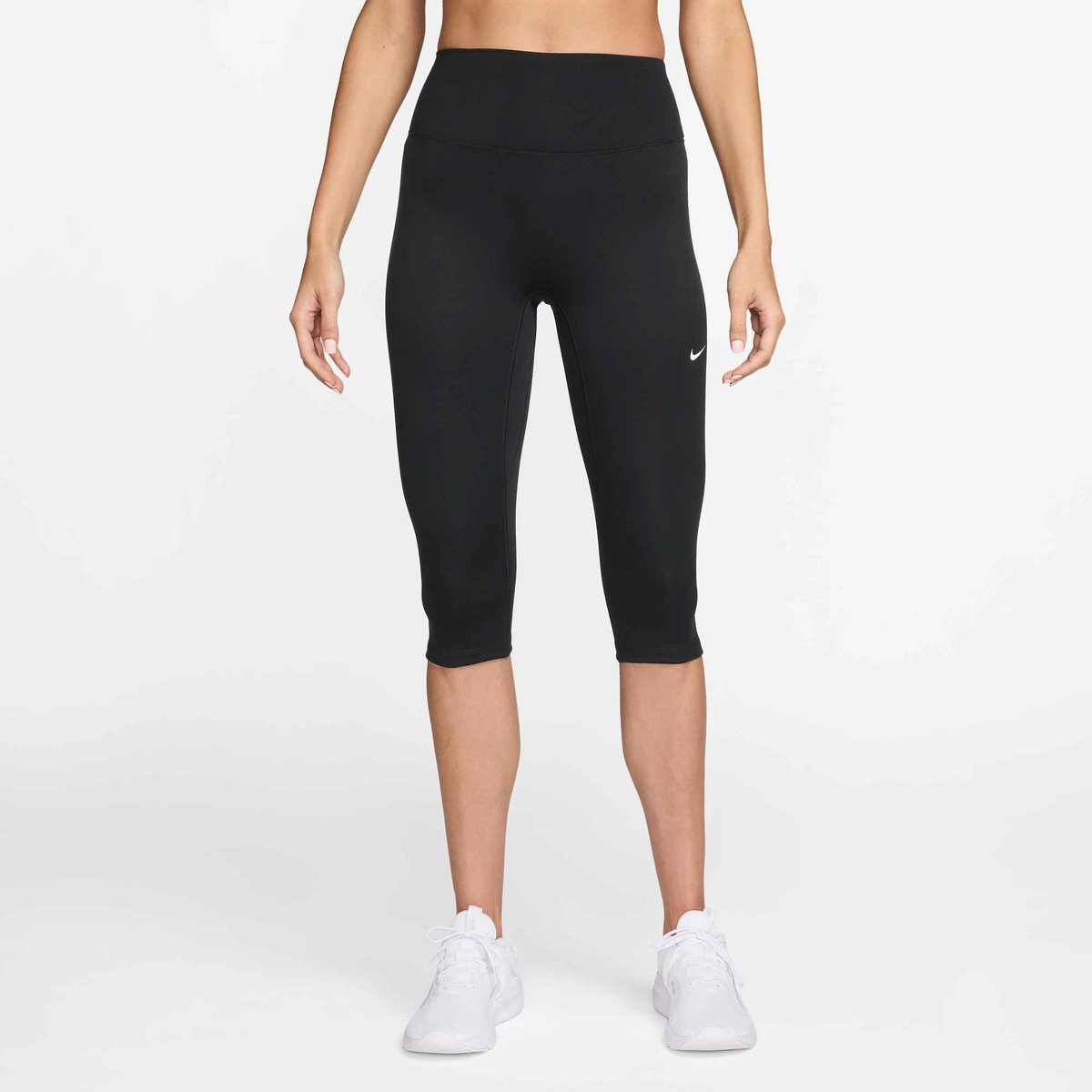 Nike Dri-FIT One HR Capri USEAM Sporthose Damen – BLACK/WHITE