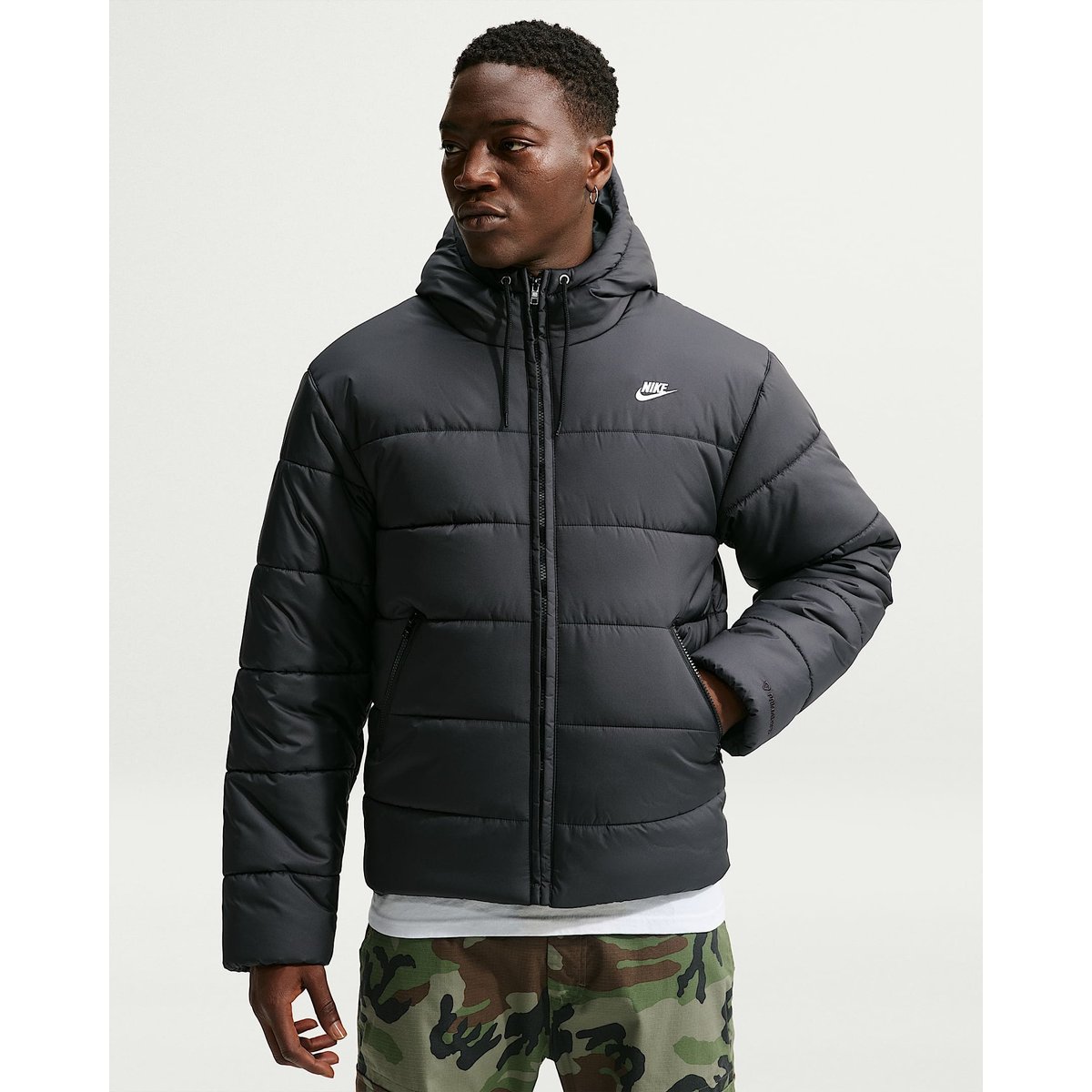 Nike M NK ACCESS FILLED PUFFER – BLACK/BLACK/WHITE