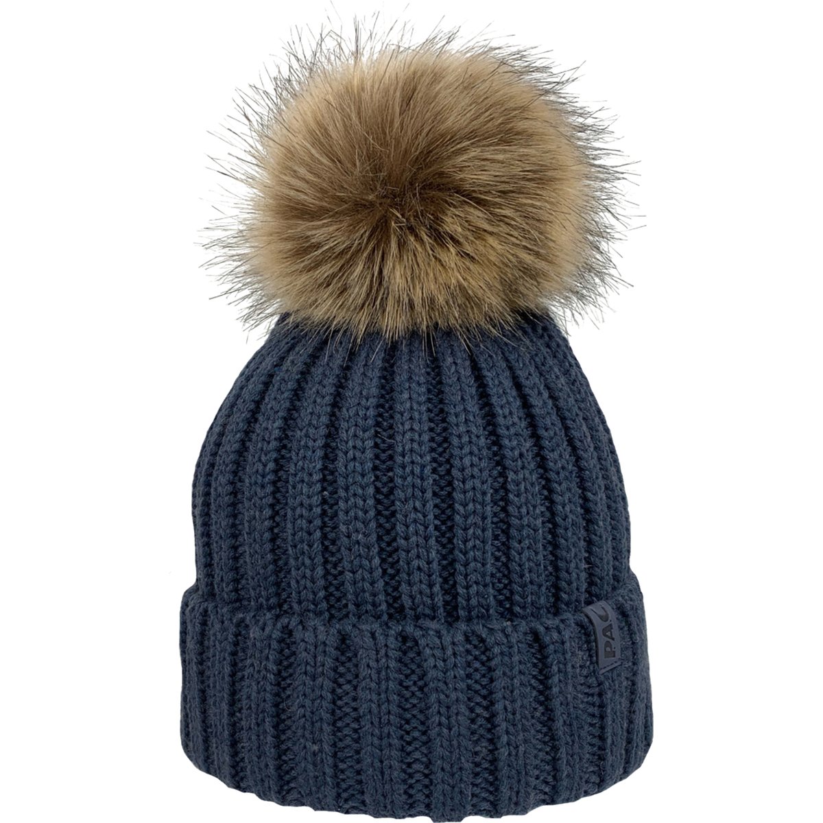 P.A.C. PAC SMU Mary PomPom Recycled Beanie – Navy