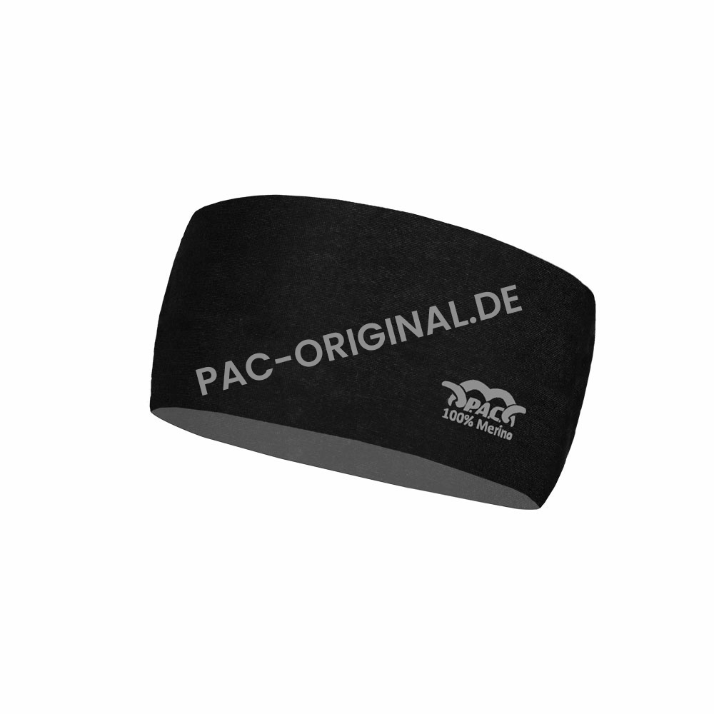 P.A.C. PAC Merino Headband – TOTAL BLACK