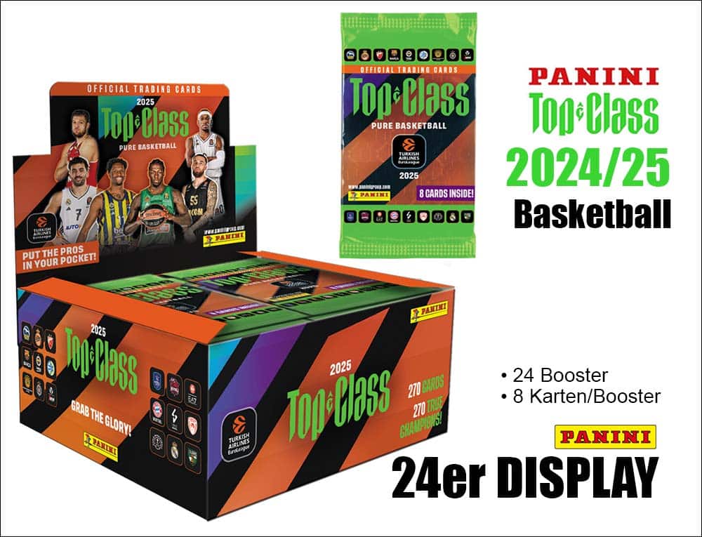 Panini Euro League Basketball 2024/2025 Top Class TC – *