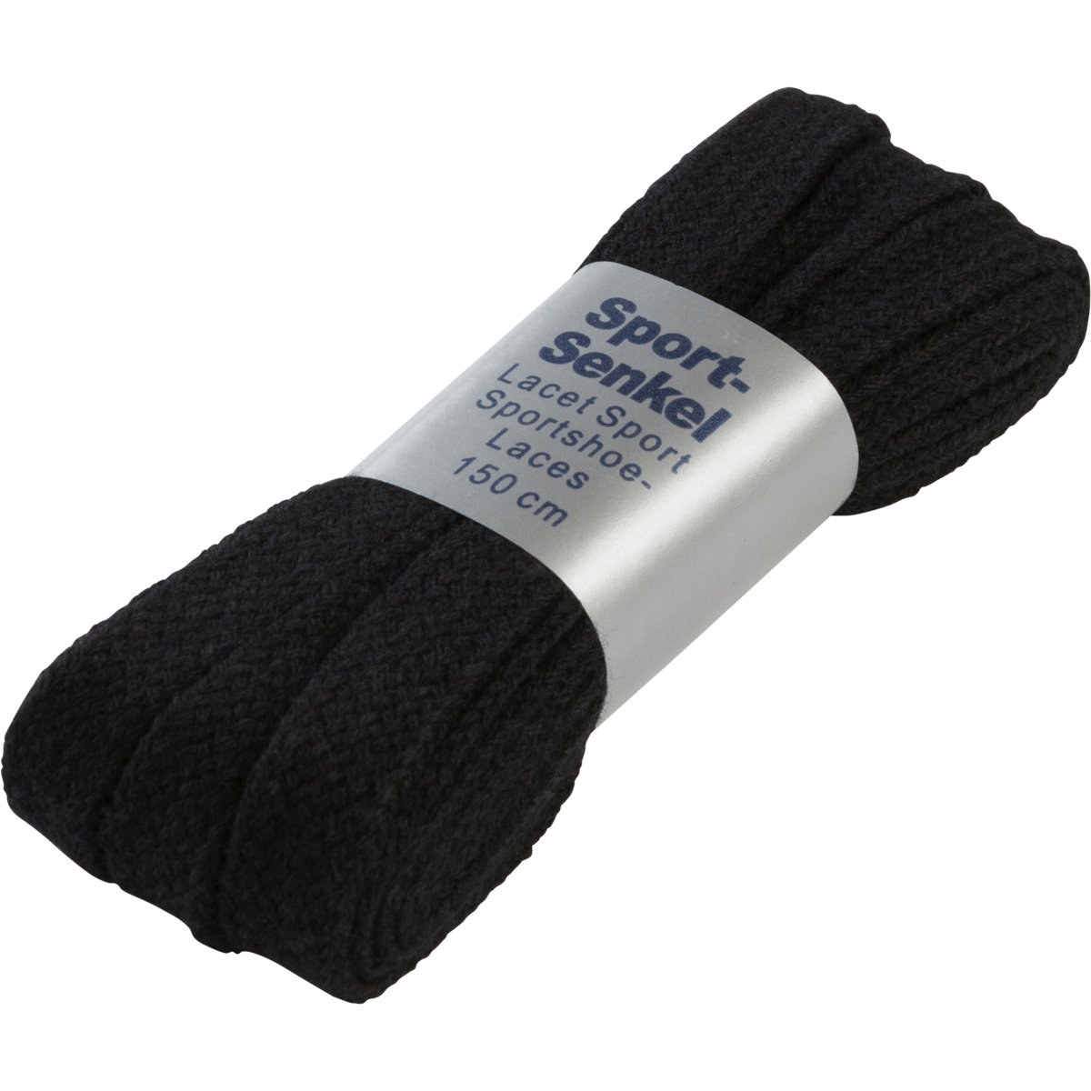 PRO Touch Schnürsenkel 150 cm flach breit – SCHWARZ002