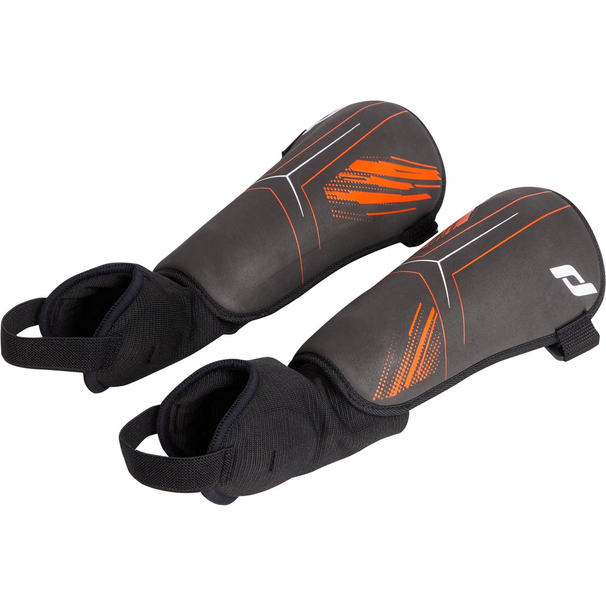 PRO Touch Schienb-Schütz. Force 100 FS – BLACK/ORANGE/WHITE