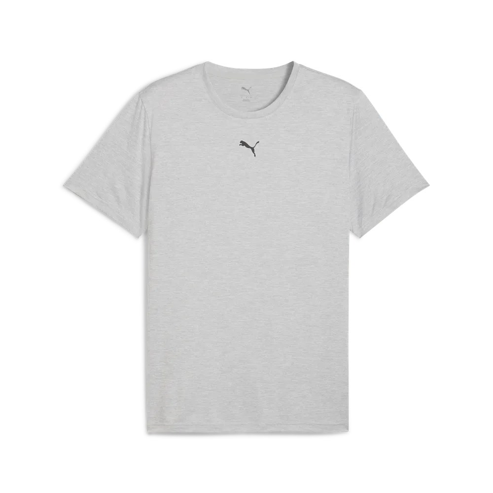 Puma M TAD ESSENTIALS HEATHER CAT Tee CF small cat – LIGHT GRAY HEATHER