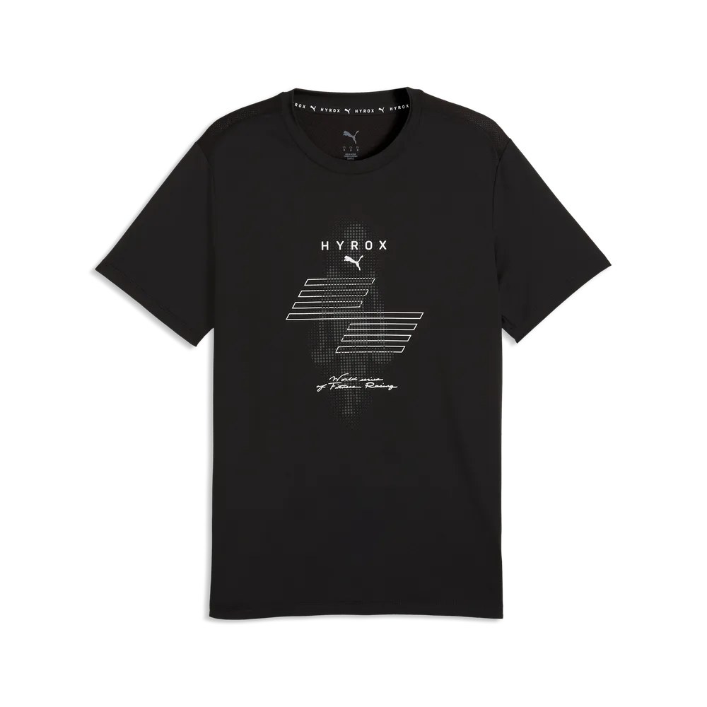 Puma M PUMA X HYROX CLOUDSPUN THERMOADAPT TEE – PUMA BLACK