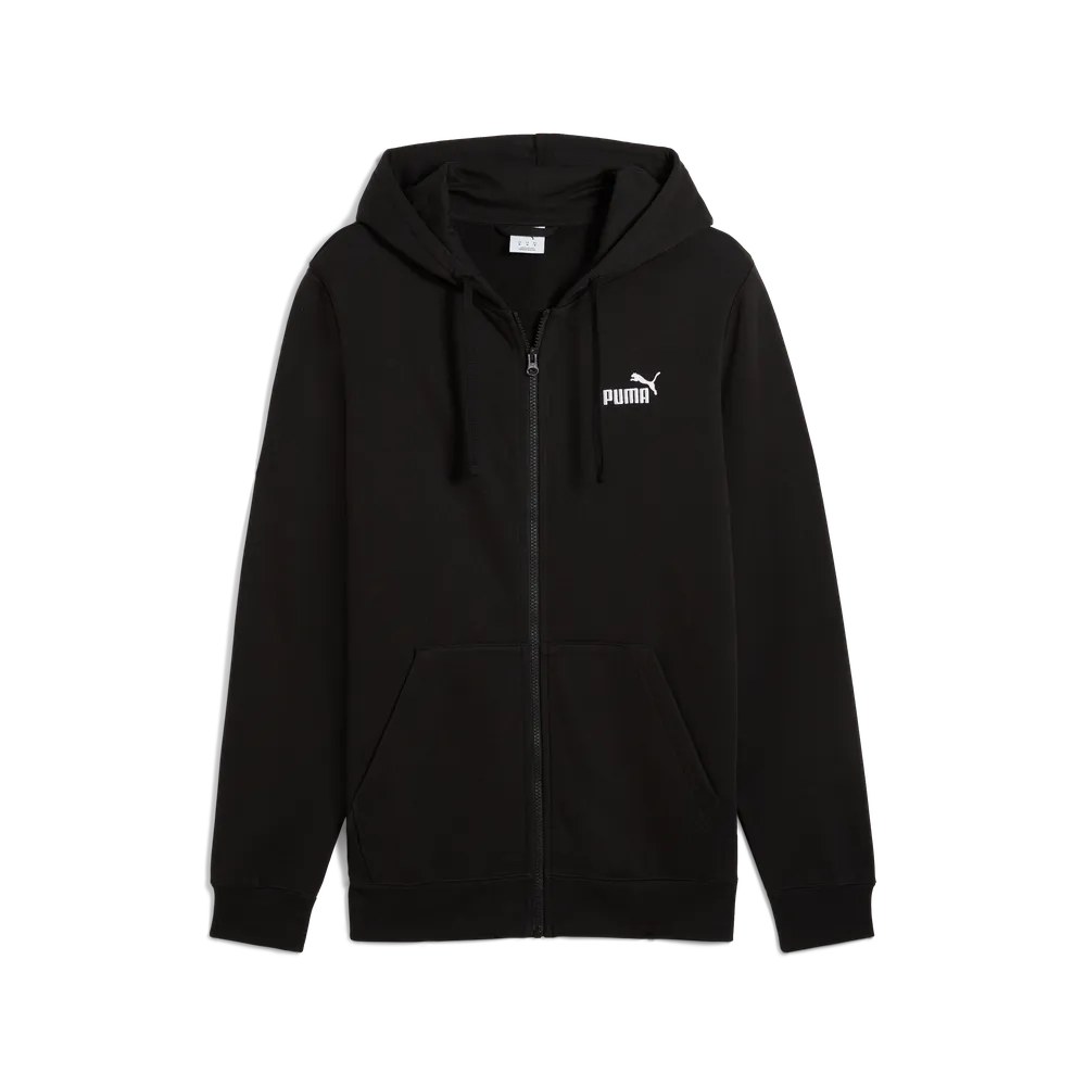 Puma ESS No 1 Logo Full-Zip Hoodie TR – PUMA BLACK