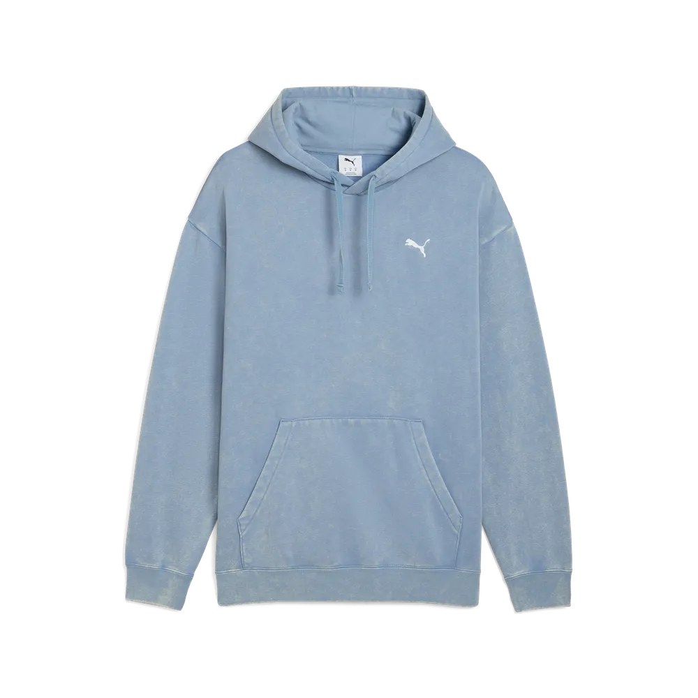 Puma ESS ELEVATED Relaxed Wash Hoodie FL – Cool Blue
