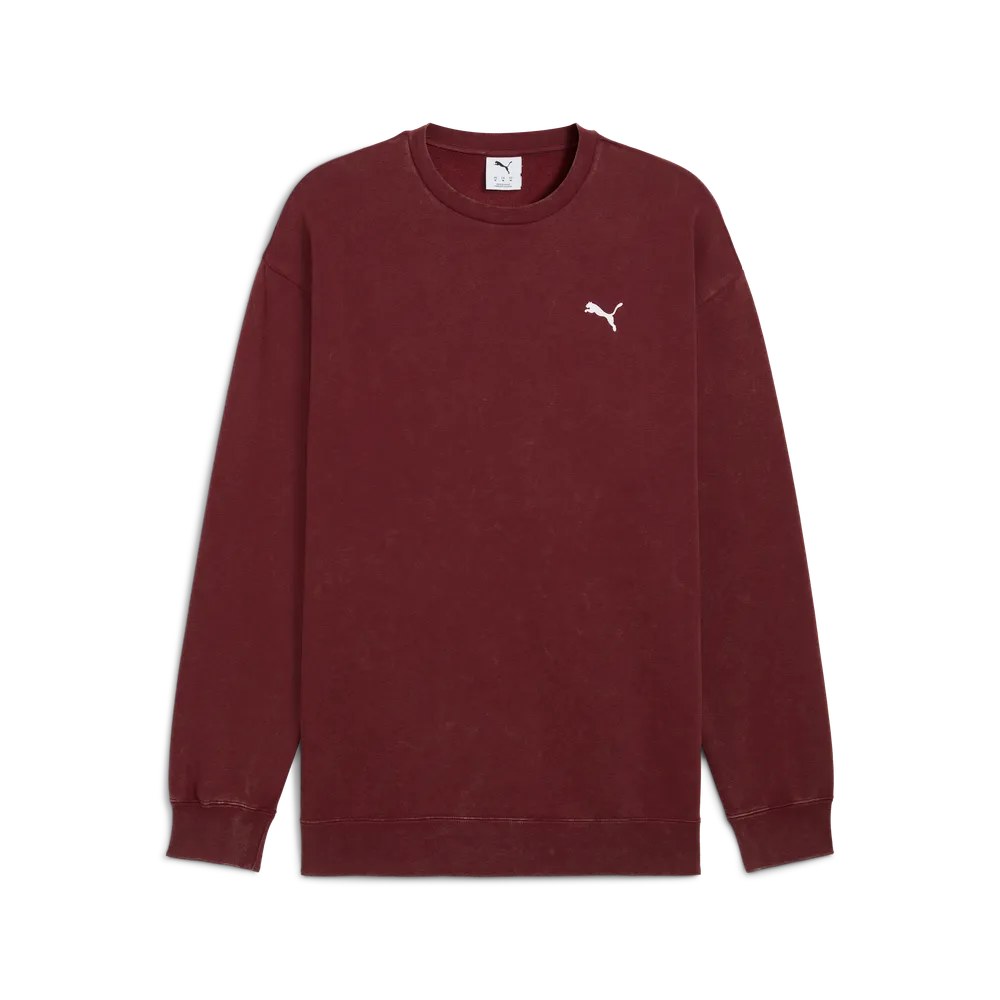 Puma ESS ELEVATED Relaxed Wash Crew FL – Ruby Shimmer