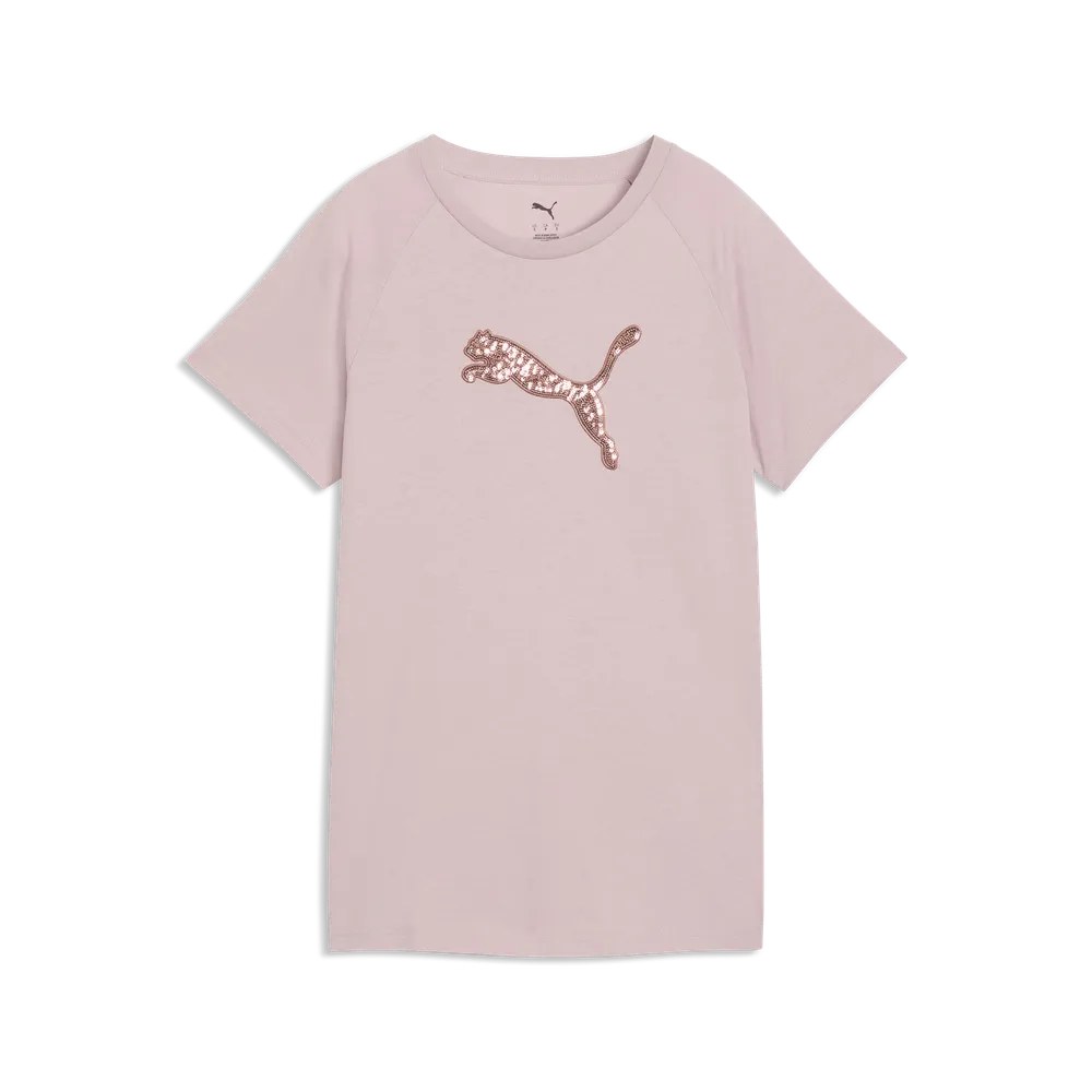 Puma ESS SEQUINS Tee – MISTY PINK