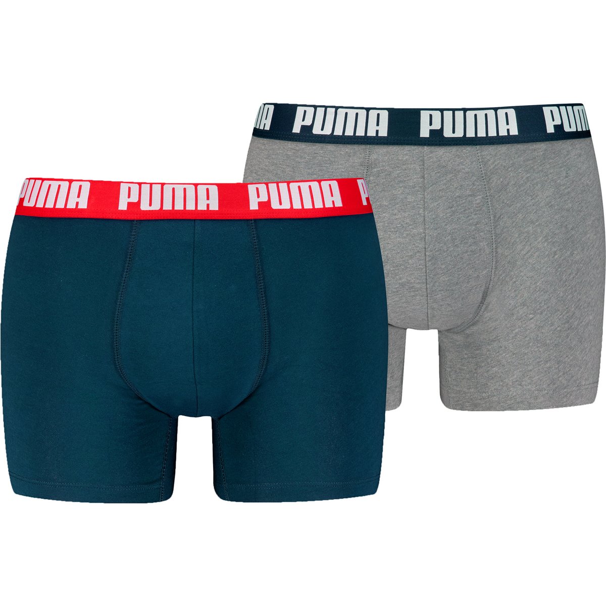 PUMA MEN EVERYDAY BASIC BOXERS 2P – NAVY / GREY MELANGE