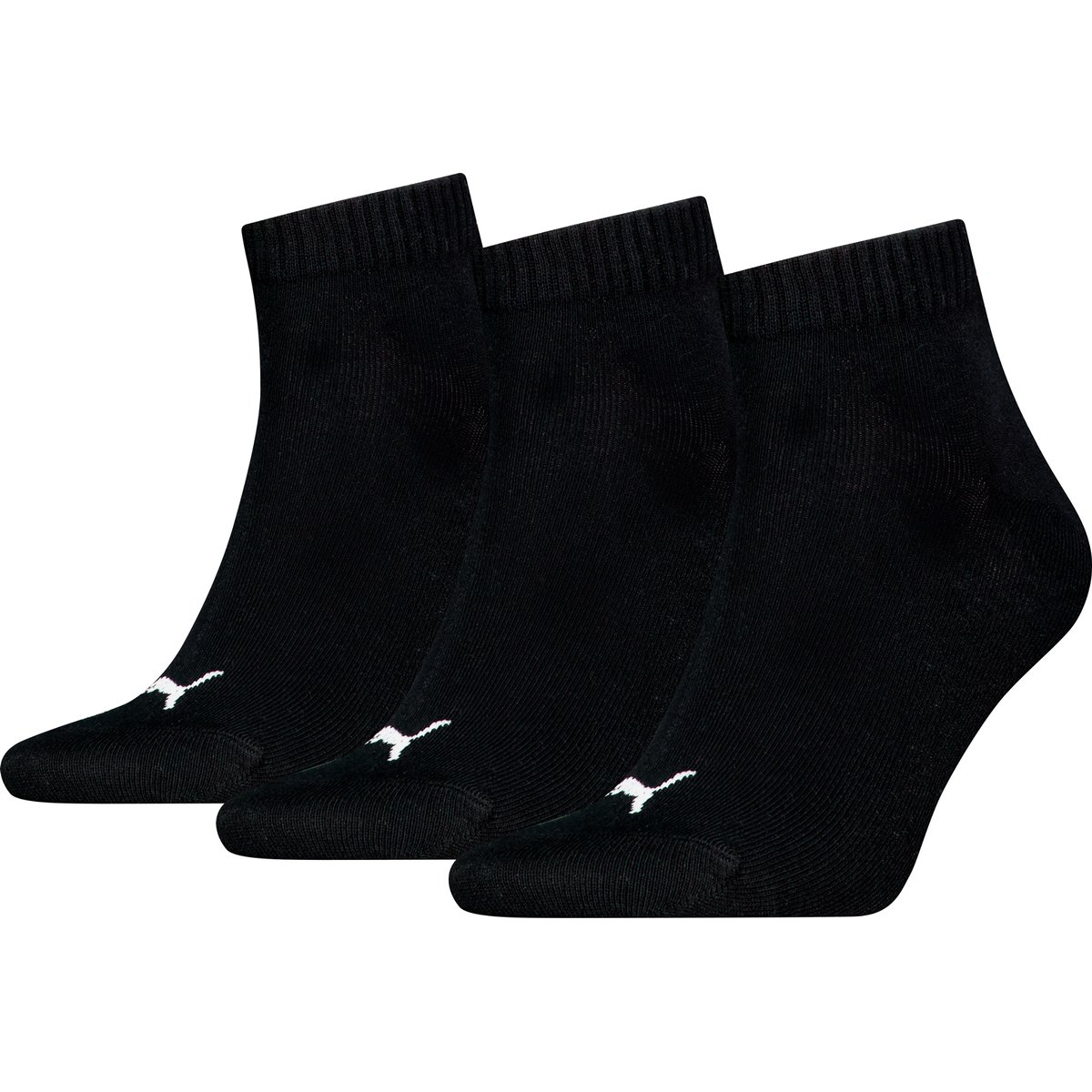PUMA UNISEX QUARTER PLAIN 3P – BLACK