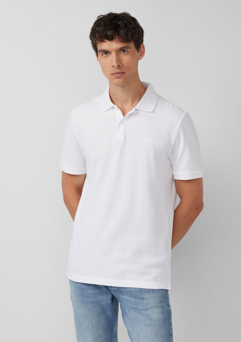 s.Oliver Poloshirt aus Baumwollpiqué – WHITE
