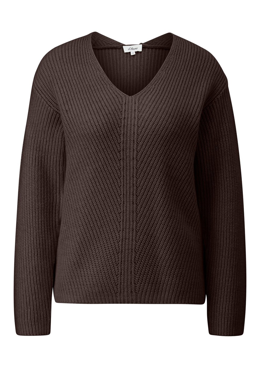 s.Oliver Damen Strickpullover – BROWN