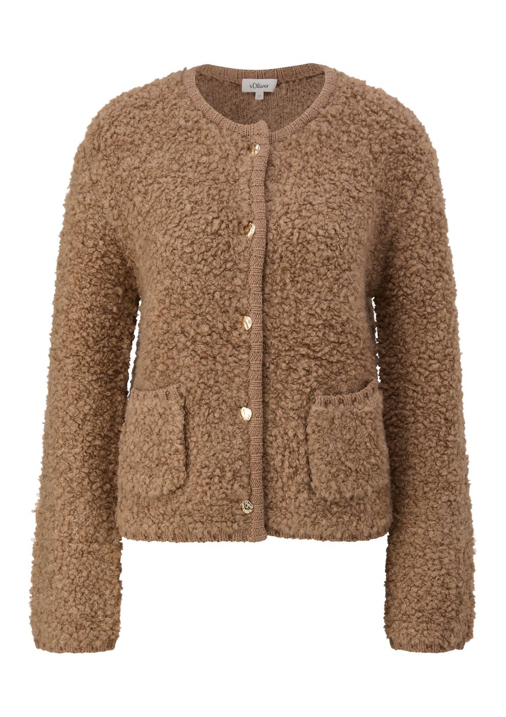 s.Oliver Damen Strickjacke – BROWN