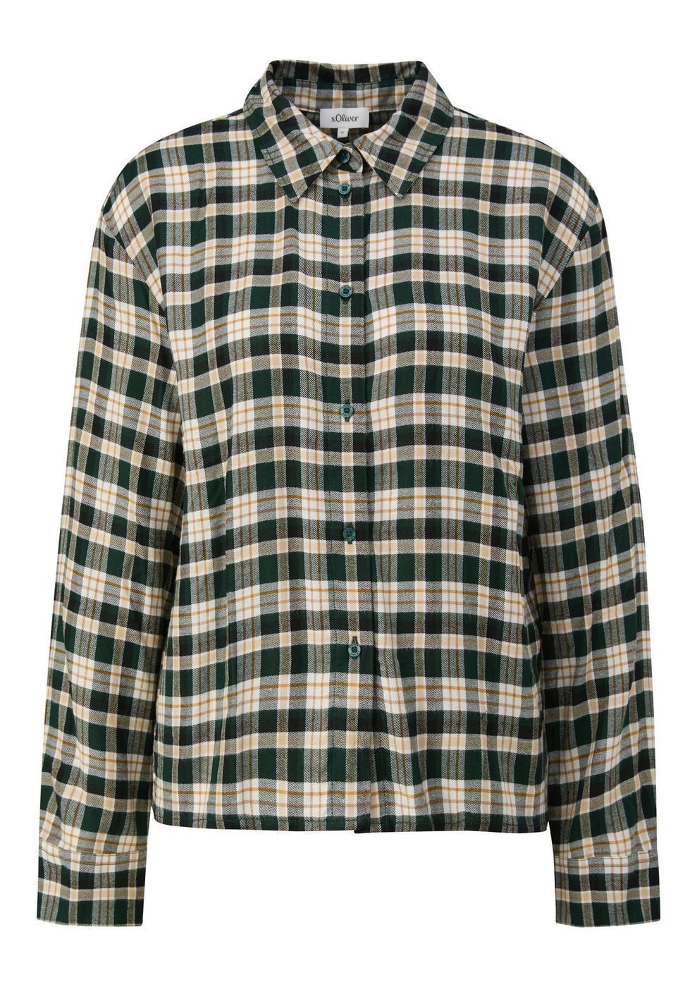 s.Oliver Damen Bluse – BLUE GREEN