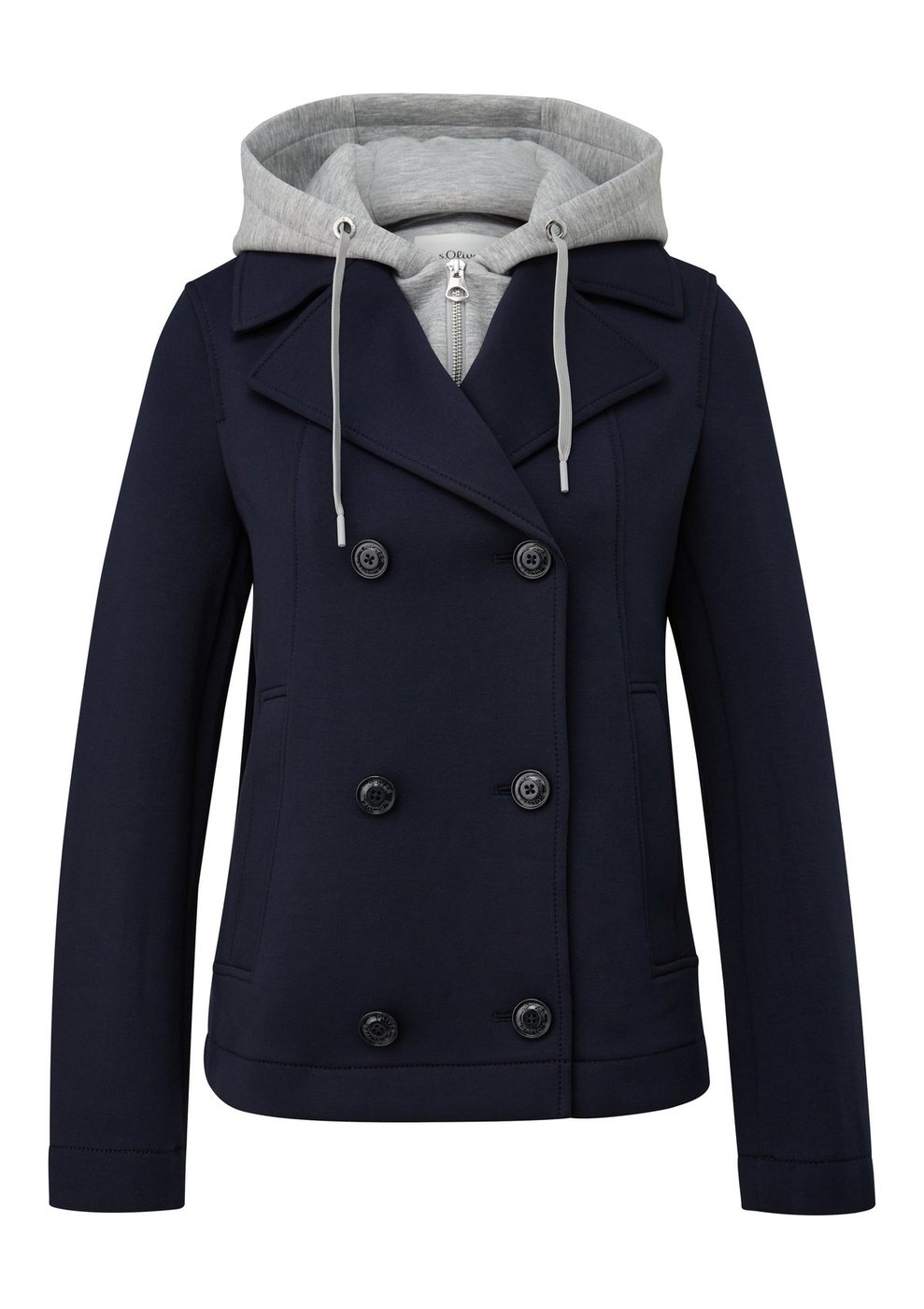 s.Oliver Scuba-Jacke mit abnehmbarer Kapuze und Insert – BLUE
