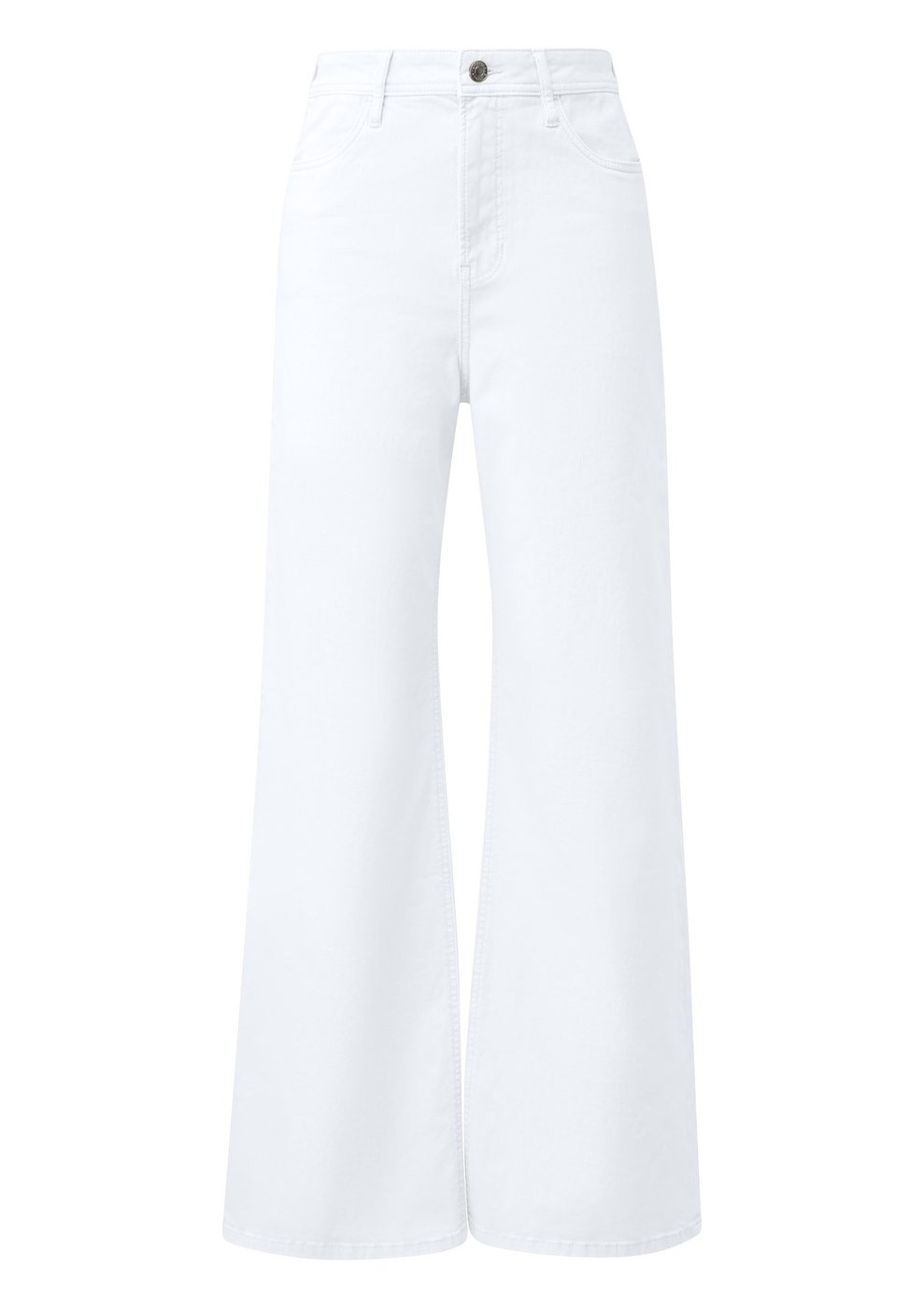 s.Oliver Jeans Suri / Regular Fit / High Rise / Wide Leg / Garment Dye – WHITE