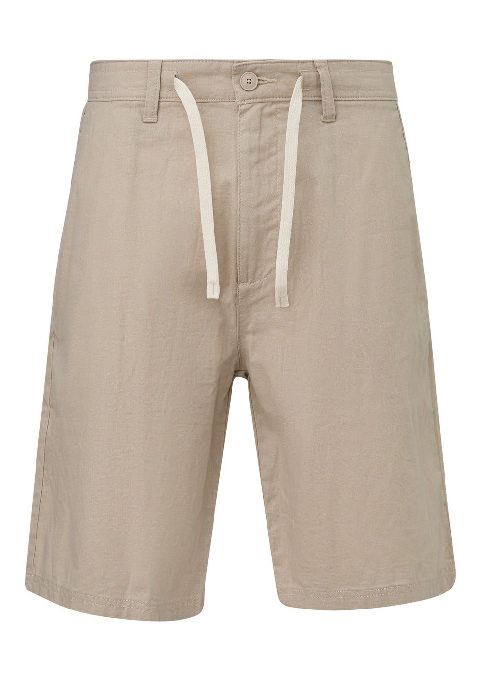 s.Oliver Detroit: Bermuda im Relaxed Fit mit Gürterschlaufen – BROWN