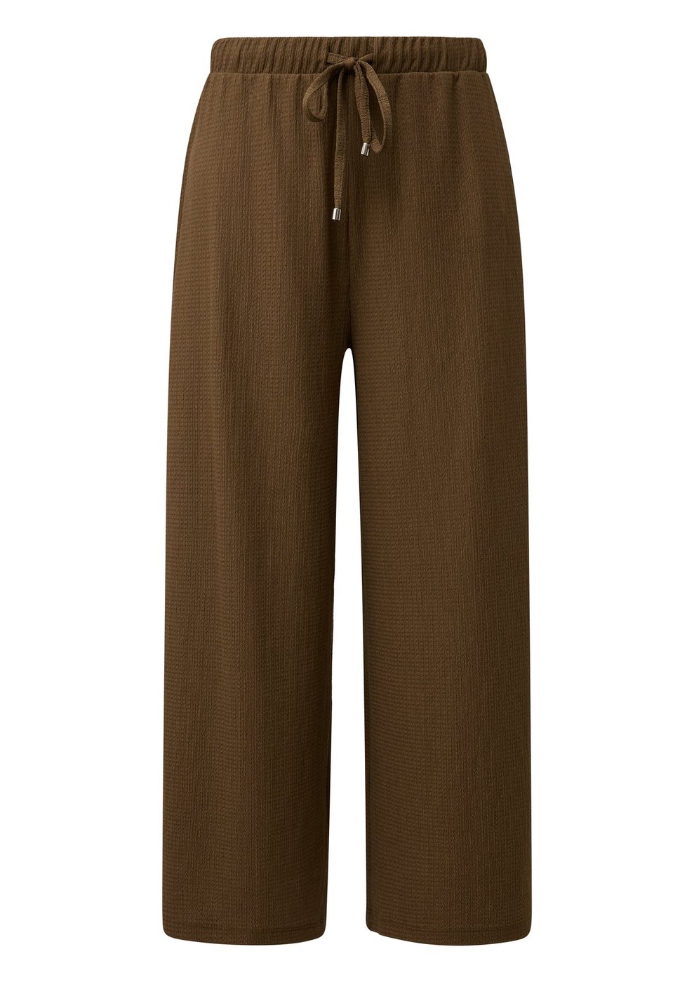 s.Oliver Strukturierte Culotte aus Jersey mit Elastikbund – BROWN