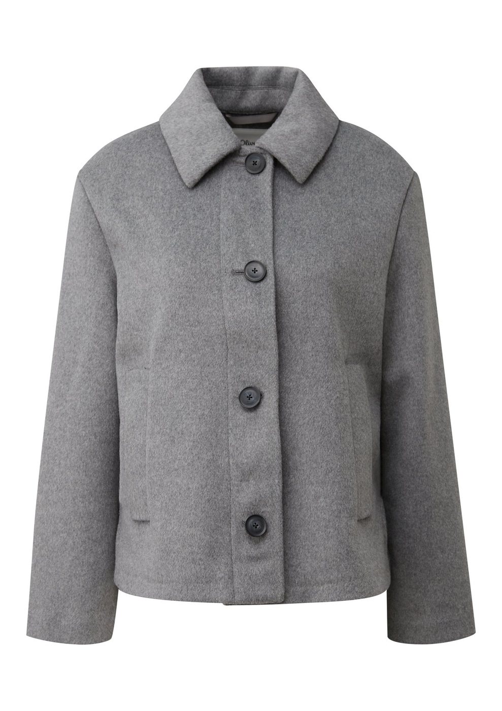 s.Oliver Wollhemdjacke – GREY/BLACK