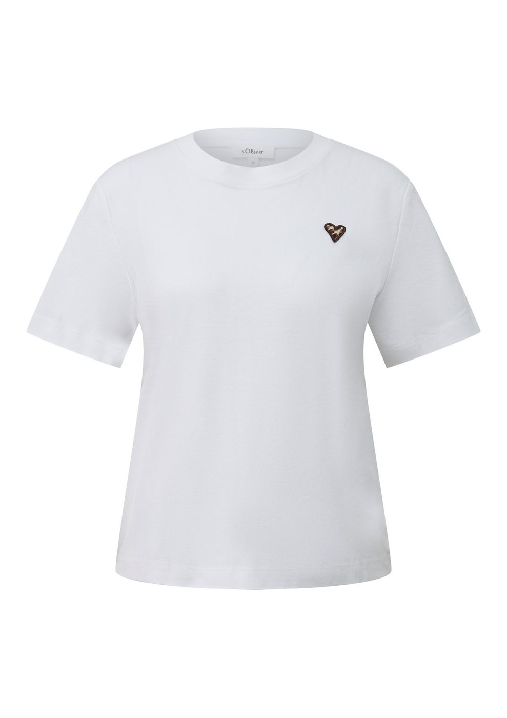 s.Oliver T-Shirt mit Artwork im Regular Fit – WHITE