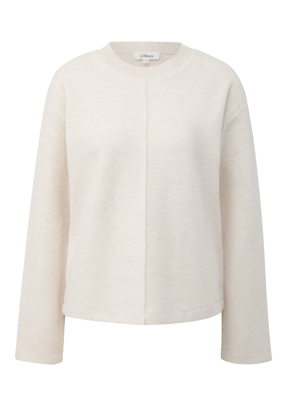 s.Oliver Sweatshirt im Relaxed Fit mit Biesen – BROWN