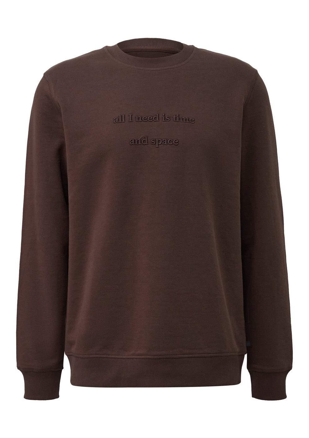 s.Oliver Sweatshirt mit 3D-Artwork – BROWN
