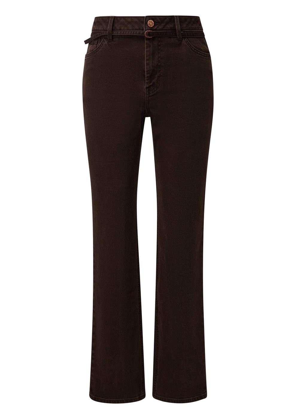 s.Oliver Jeans Karolin / Regular Fit / Mid Rise / Straight Leg – BROWN