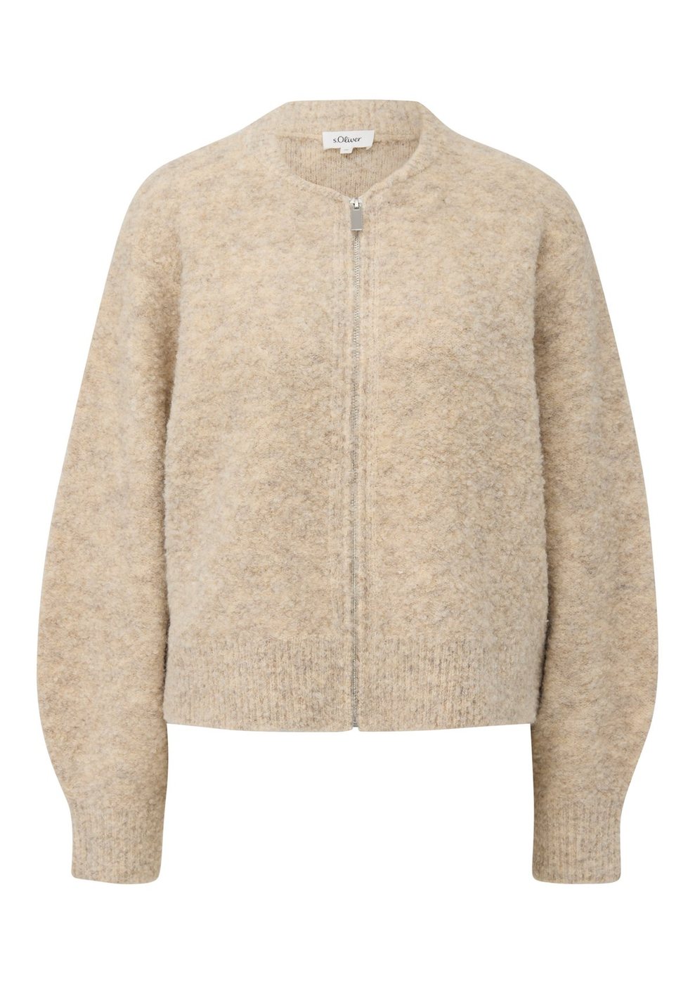 s.Oliver Strickjacke mit Reißverschluss – BROWN