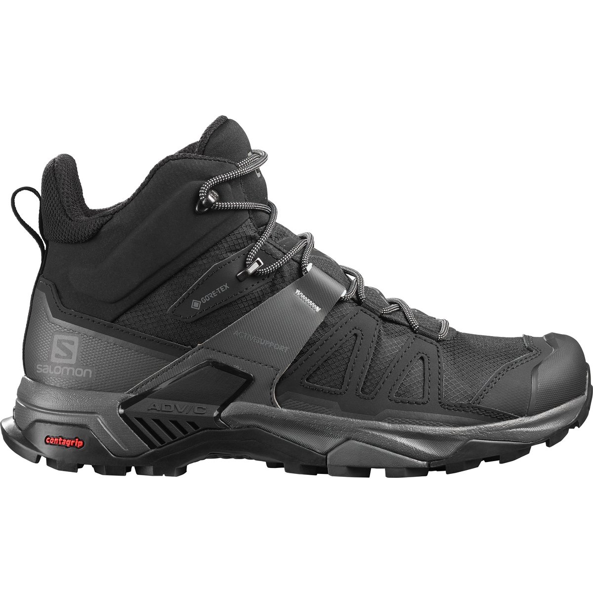 Salomon SHOES X ULTRA 4 MID GTX Black/ – Black/Magnet/Pearl Blue
